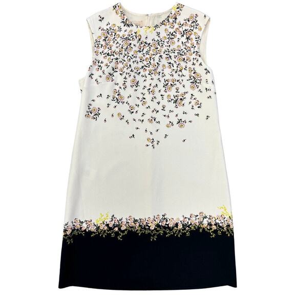 Giambattista Valli Short Sleeve Daisy Print Floral Lace Sheath Dress Size XS - Picture 14 of 14